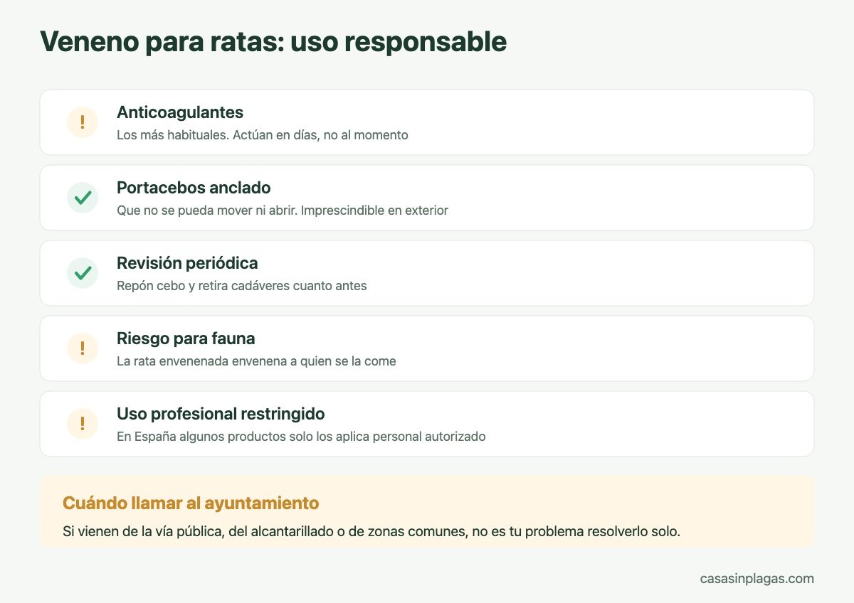 Uso responsable del veneno para ratas