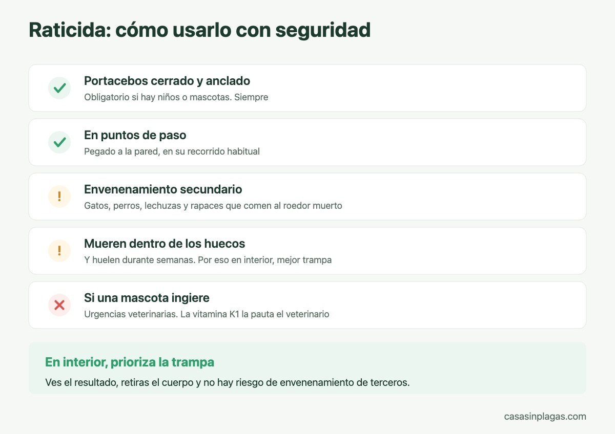 Cómo usar un raticida para ratones con seguridad